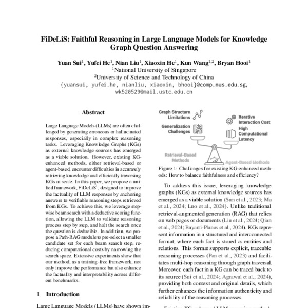 FiDeLiS: Faithful Reasoning in Large Language Models for Knowledge ...