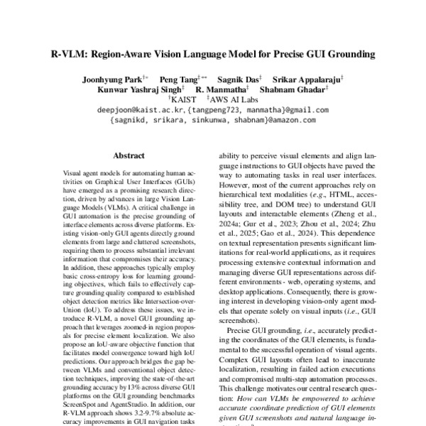 R-VLM: Region-Aware Vision Language Model for Precise GUI Grounding ...