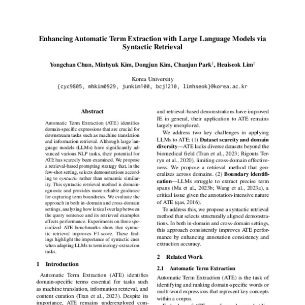 Enhancing Automatic Term Extraction with Large Language Models via ...