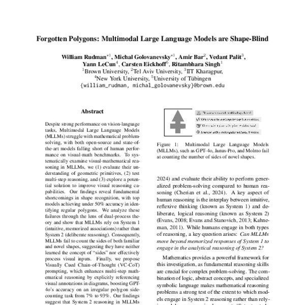 Forgotten Polygons: Multimodal Large Language Models are Shape-Blind ...