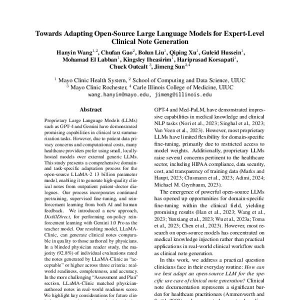 Towards Adapting Open-Source Large Language Models for Expert-Level ...