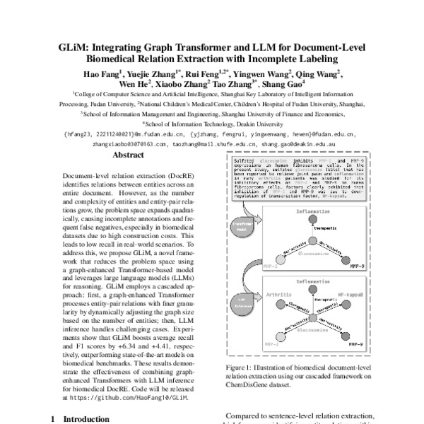 GLiM: Integrating Graph Transformer and LLM for Document-Level ...