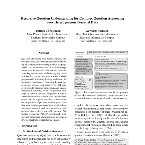 Recursive Question Understanding for Complex Question Answering over ...