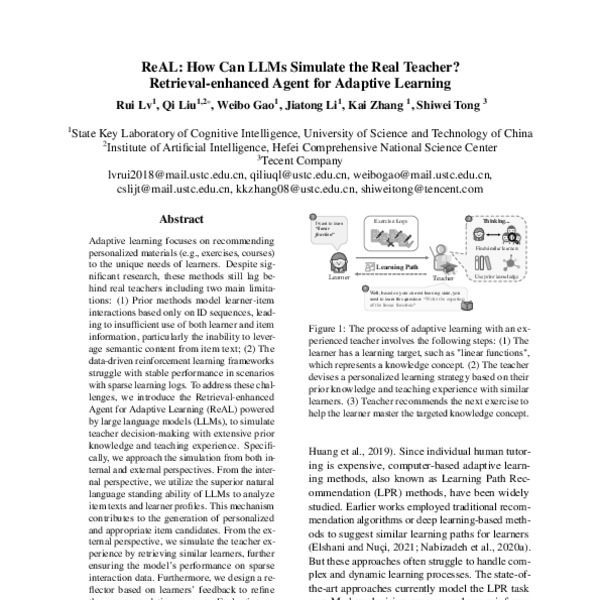 ReAL: How Can LLMs Simulate the Real Teacher? Retrieval-enhanced Agent ...