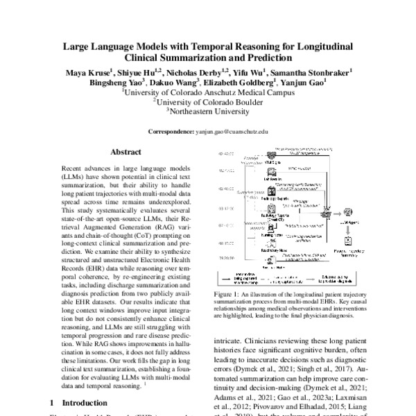 Large Language Models with Temporal Reasoning for Longitudinal Clinical ...