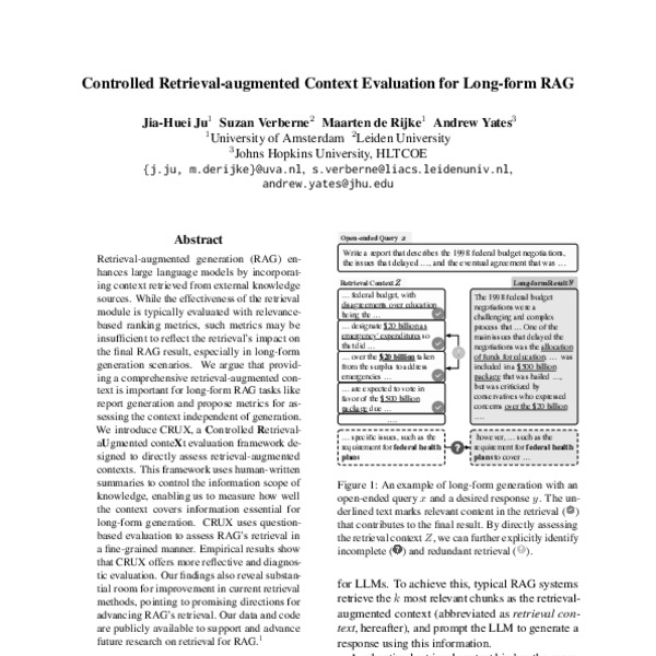 Controlled Retrieval-augmented Context Evaluation for Long-form RAG ...