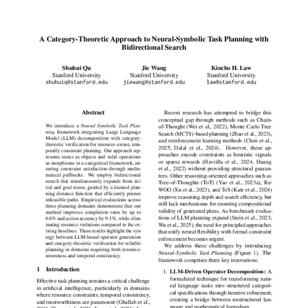 A Category-Theoretic Approach to Neural-Symbolic Task Planning with ...