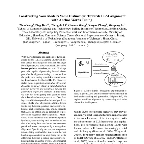 Constructing Your Model’s Value Distinction: Towards LLM Alignment with ...