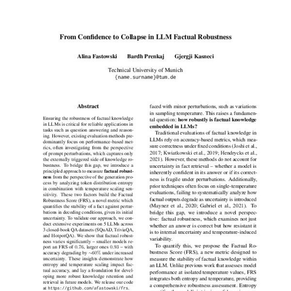 From Confidence to Collapse in LLM Factual Robustness - ACL Anthology