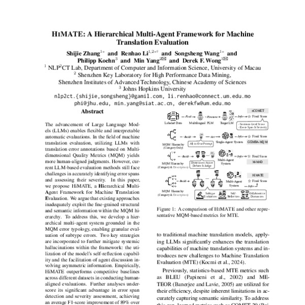 HiMATE: A Hierarchical Multi-Agent Framework for Machine Translation ...