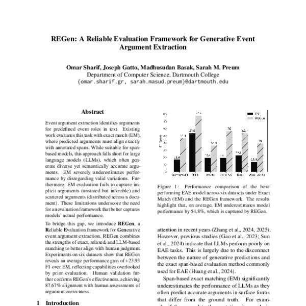 REGen: A Reliable Evaluation Framework for Generative Event Argument ...