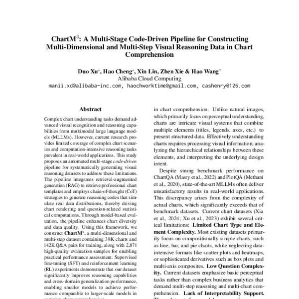 ChartM3: A Multi-Stage Code-Driven Pipeline for Constructing Multi ...