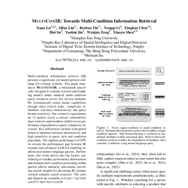 MultiConIR: Towards Multi-Condition Information Retrieval - ACL Anthology