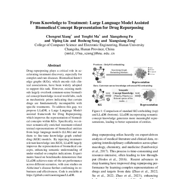 From Knowledge to Treatment: Large Language Model Assisted Biomedical ...