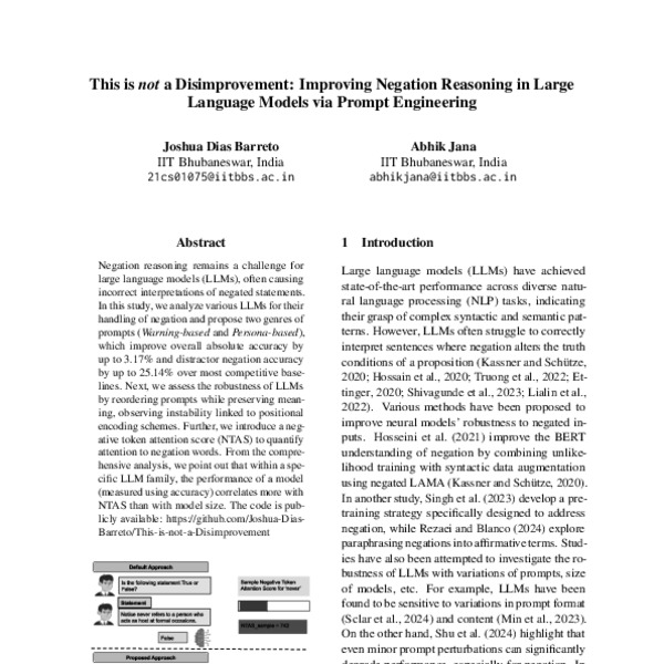 This is not a Disimprovement: Improving Negation Reasoning in Large ...