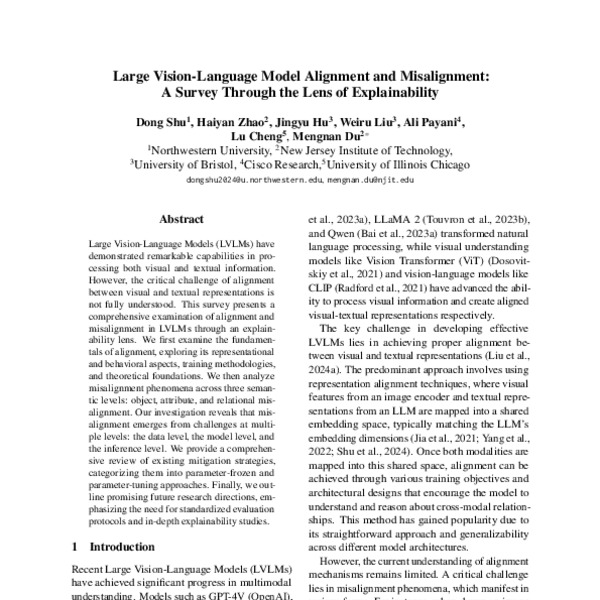 Large Vision-Language Model Alignment and Misalignment: A Survey ...