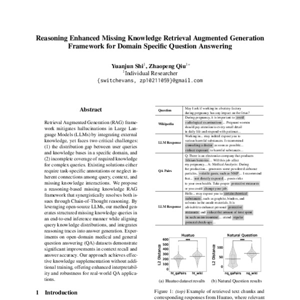 Reasoning Enhanced Missing Knowledge Retrieval Augmented Generation ...