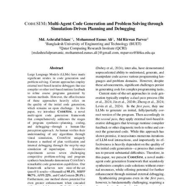 CodeSim: Multi-Agent Code Generation and Problem Solving through ...