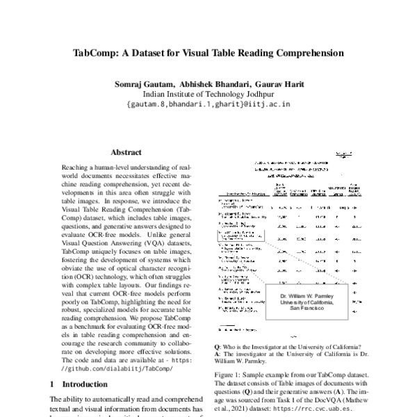 TabComp: A Dataset for Visual Table Reading Comprehension - ACL Anthology