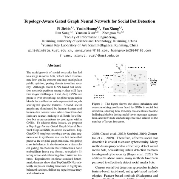 Topology-Aware Gated Graph Neural Network for Social Bot Detection ...