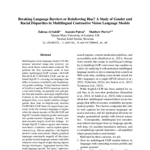 Breaking Language Barriers or Reinforcing Bias? A Study of Gender and ...
