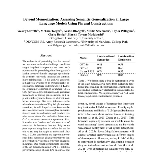 Beyond Memorization: Assessing Semantic Generalization in Large ...