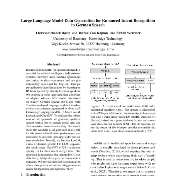 Large Language Model Data Generation for Enhanced Intent Recognition in ...