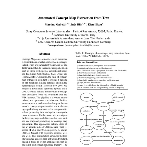 Automated Concept Map Extraction from Text - ACL Anthology