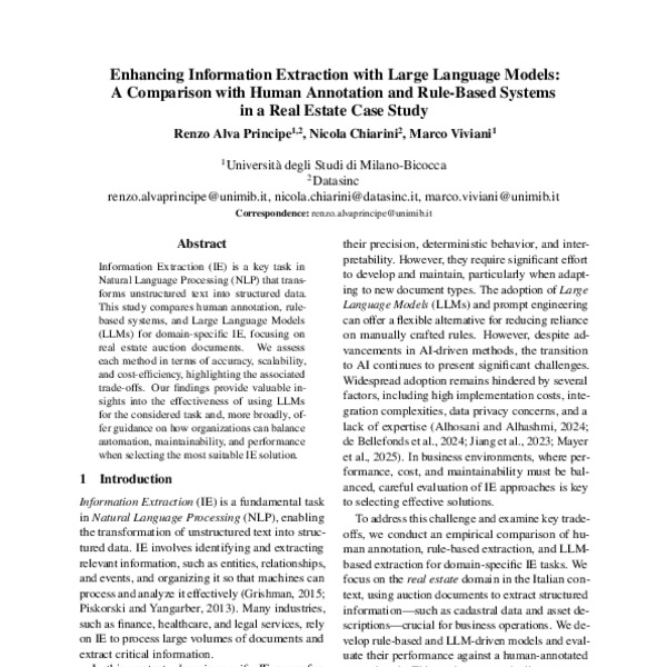 Enhancing Information Extraction with Large Language Models: A ...