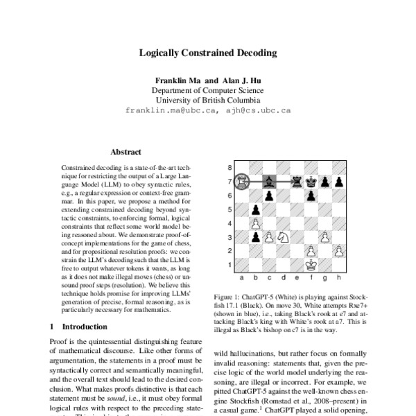 Logically Constrained Decoding