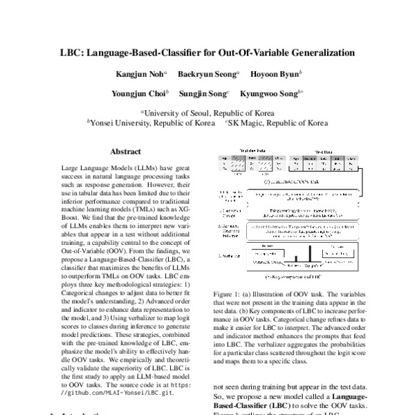 LBC: Language-Based-Classifier for Out-Of-Variable Generalization - ACL ...