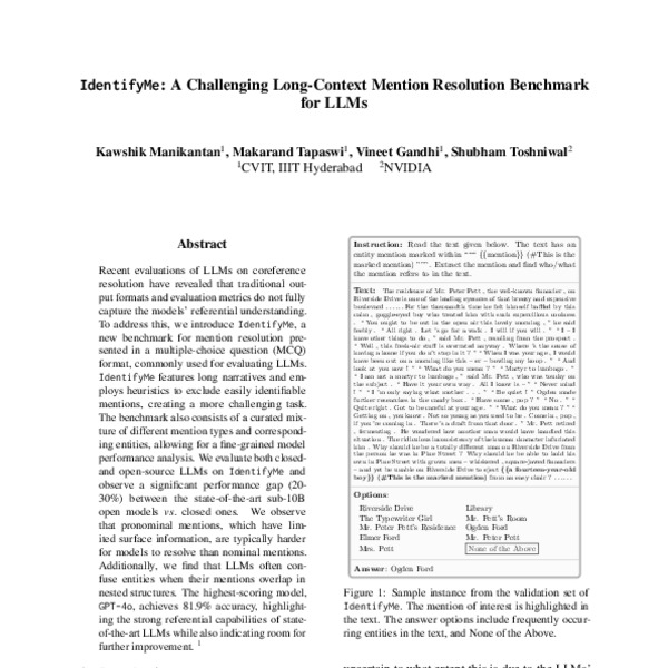 IdentifyMe: A Challenging Long-Context Mention Resolution Benchmark for ...