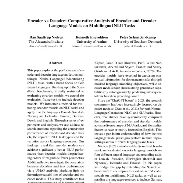 Encoder vs Decoder: Comparative Analysis of Encoder and Decoder ...