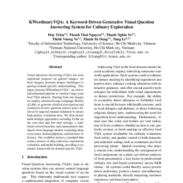KWordinaryVQA: A Keyword-Driven Generative Visual Question Answering ...