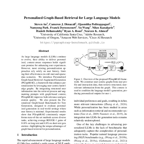Personalized Graph-Based Retrieval for Large Language Models - ACL ...