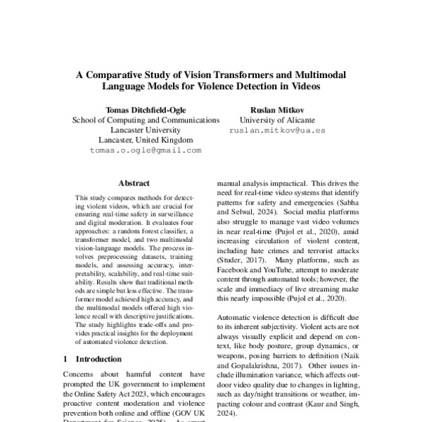 A Comparative Study of Vision Transformers and Multimodal Language ...