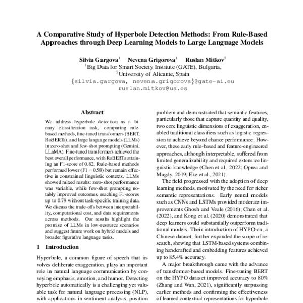 A Comparative Study of Hyperbole Detection Methods: From Rule-Based ...