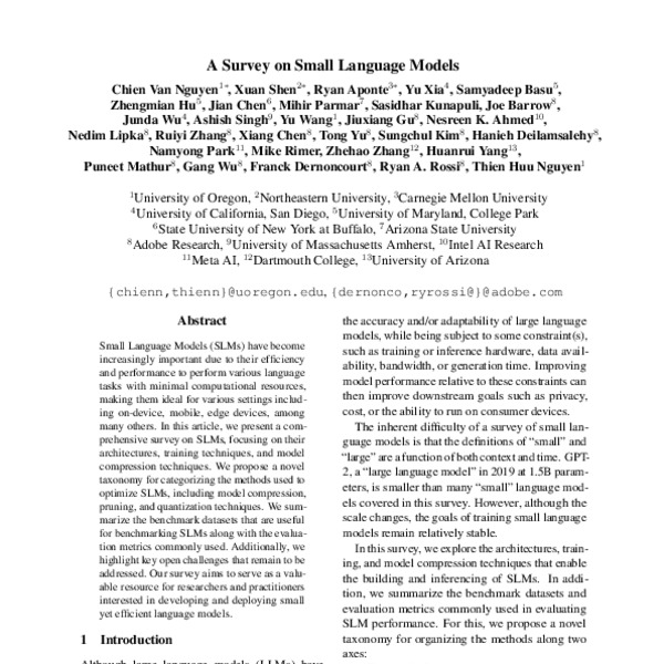 A Survey on Small Language Models - ACL Anthology