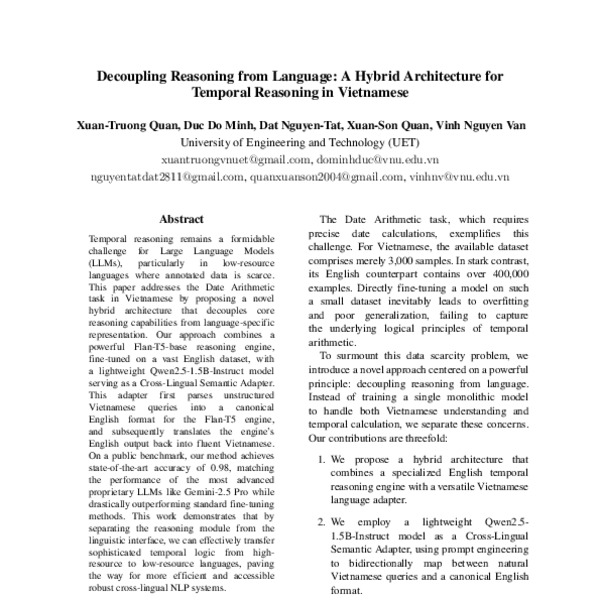 Decoupling Reasoning from Language: A Hybrid Architecture for Temporal ...