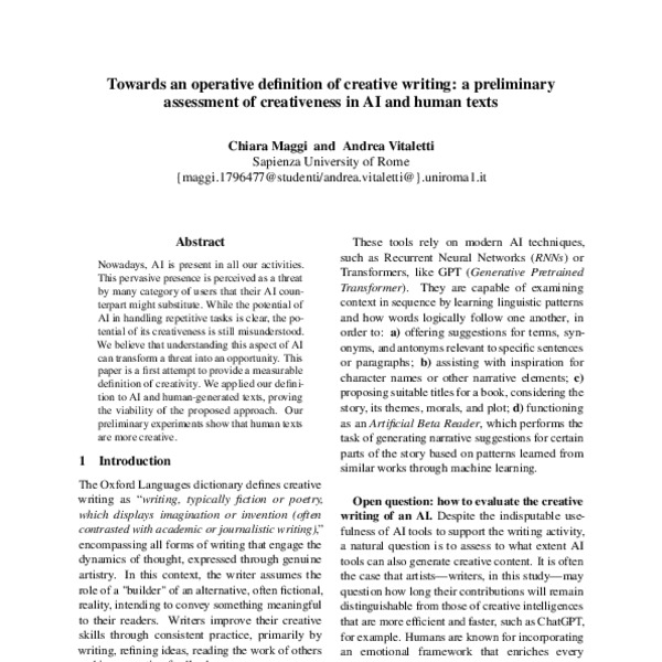 Curated visual reference: Gallery Detail: Towards An Operative Definition Of Creative Writing A Preliminary