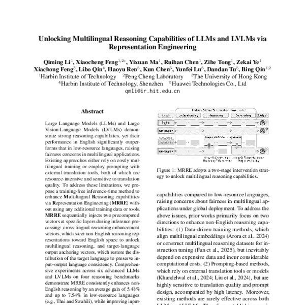 Unlocking Multilingual Reasoning Capability of LLMs and LVLMs through ...