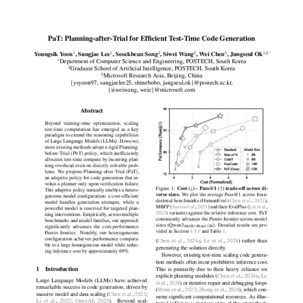 PaT: Planning-after-Trial for Efficient Test-Time Code Generation - ACL ...