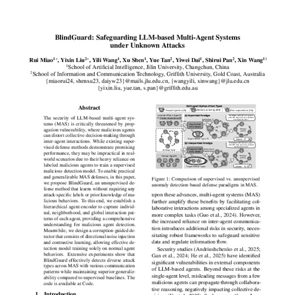 BlindGuard: Safeguarding LLM-based Multi-Agent Systems under Unknown ...