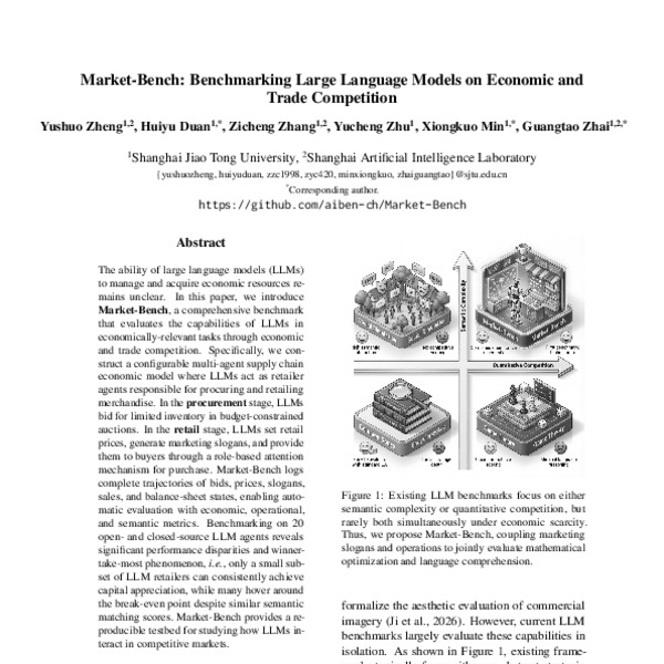 Market-Bench: Benchmarking Large Language Models on Economic and Trade ...