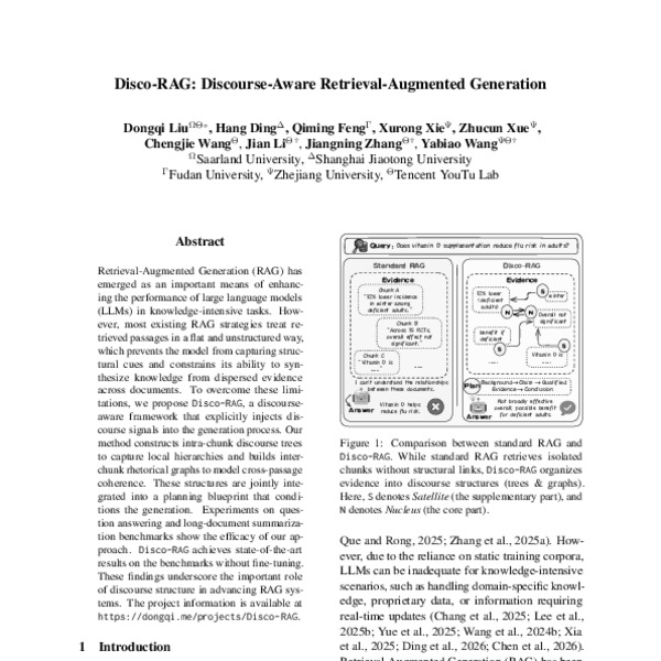 Disco-RAG: Discourse-Aware Retrieval-Augmented Generation - ACL Anthology