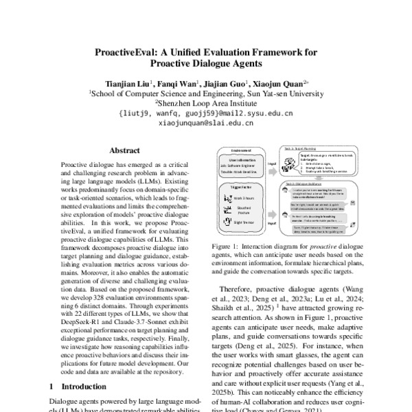 ProactiveEval: A Unified Evaluation Framework for Proactive Dialogue ...