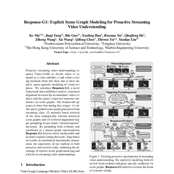 Response-G1: Explicit Scene Graph Modeling for Proactive Streaming ...