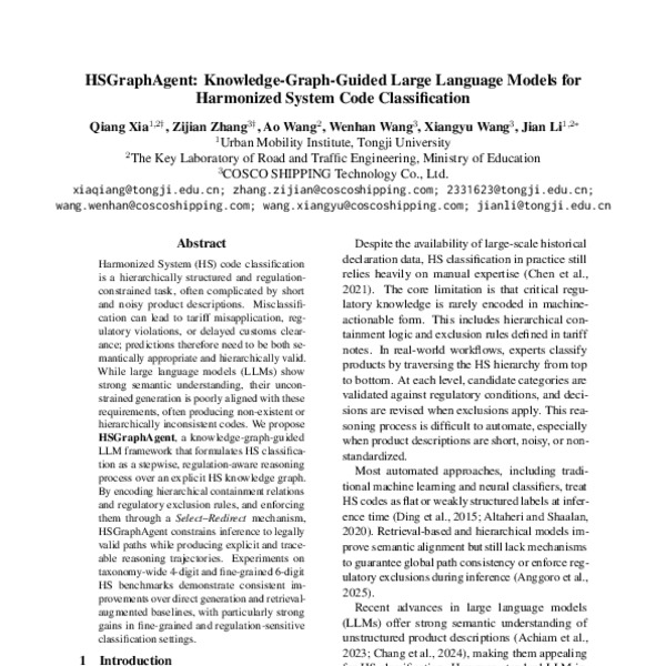 HSGraphAgent: Knowledge-Graph-Guided Large Language Models for ...