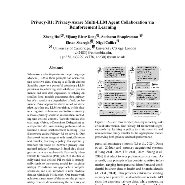 Privacy-R1: Privacy-Aware Multi-LLM Agent Collaboration via ...
