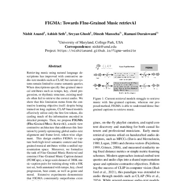 FIGMA: Towards FIne-Grained Music retrievAl - ACL Anthology